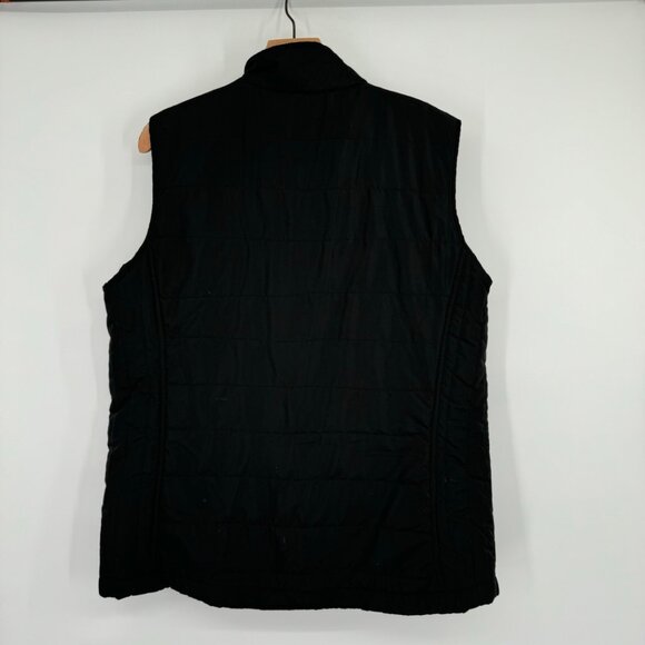 Activology Women's faux fur Sequin Puffer Vest Full Zip Black Size 1X plus - Picture 9 of 11